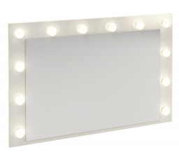 REL LS világítással ellátott tükör, Fehér