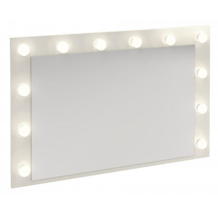 REL LS világítással ellátott tükör, Fehér