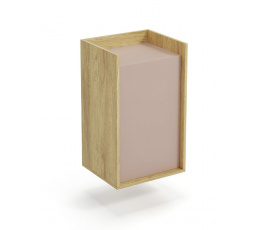 MOBIUS 1D szekrény, természetes/rózsaszín