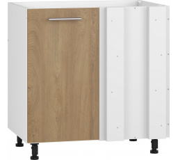Konyhai sarokszekrény VENTO DKN-100/82, Méz Tölgy/Fehér