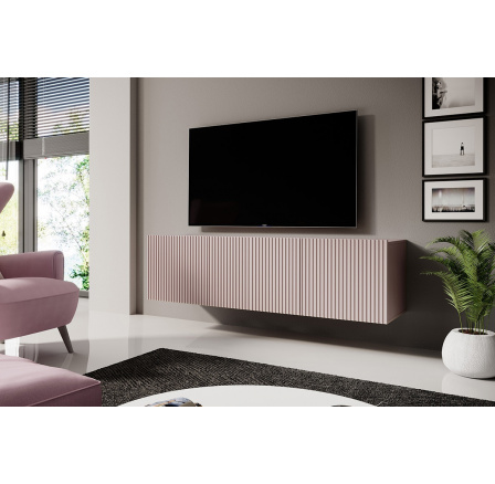 Závěsná TV skříňka Nicole 150 cm - antická růžová MDF Závěsná TV skříňka Nicole 150 cm - antická růžová MDF