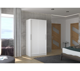 ASTEN 100 tolóajtós szekrény Fehér+Fehér