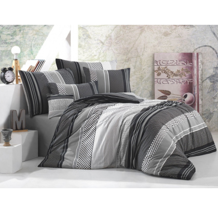 Povlečení francouzské bavlna 220x200,70x90 Sorento black