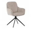 Jídelní židle, béžová, látka, DCH-P3174 LAN2