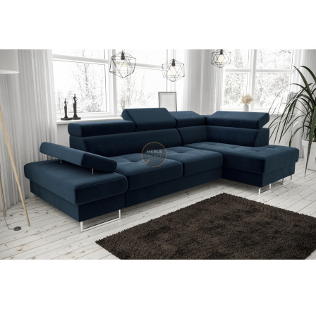 NAROŻNIK GALAXY MINI 170x280 - Odcienie granatu , prawa NAROŻNIK GALAXY MINI 170x280 - Odcienie granatu , prawa