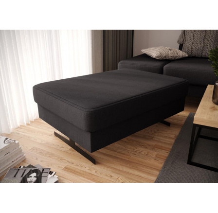 PUFA EMPORIO 100x70 CM - Odcienie ciemnego popiela