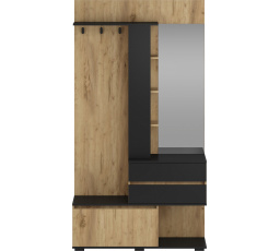 Előszobafal BAFRA, Arany tölgy / Fekete