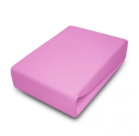 Prześcieradło BAWEŁNIANE cukierkowy róż - 60 x 120