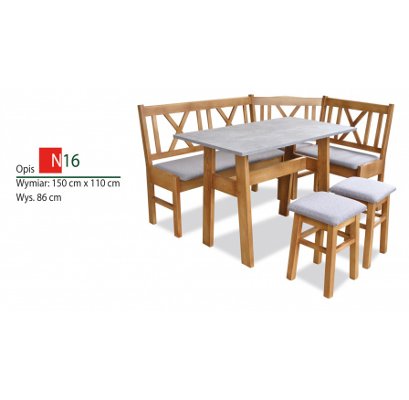 Narożnik kuchenny N16 (komplet) Narożnik kuchenny N16 (komplet)