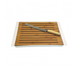 Vágódeszka és kés készlet 38x27 cm