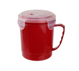 630 ml-es piros leveses bögre