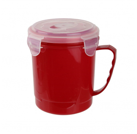 630 ml-es piros leveses bögre