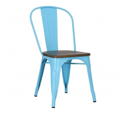 Paris Wood szék kék fenyő dió