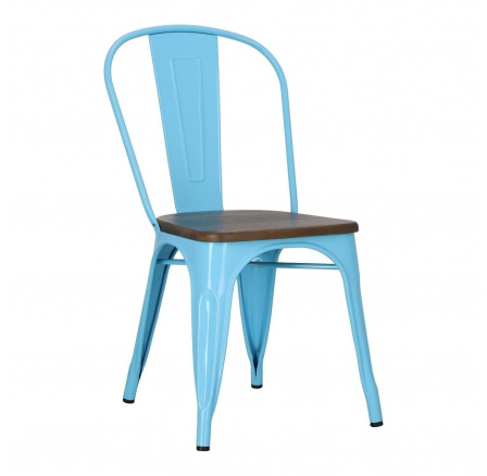 Paris Wood szék kék fenyő dió