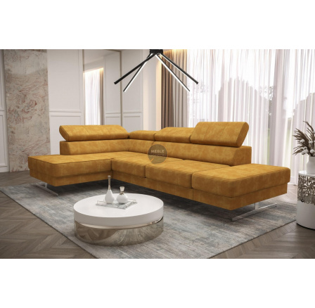 NAROŻNIK EMPORIO MINI 300x180 - lewa , Odcienie żółtego NAROŻNIK EMPORIO MINI 300x180 - lewa , Odcienie żółtego