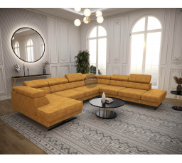 NAROŻNIK EMPORIO MAX II 300X350X180 - prawa , Odcienie żółtego