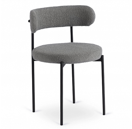 Krzesło TULSA Szare Boucle Krzesło TULSA Szare Boucle