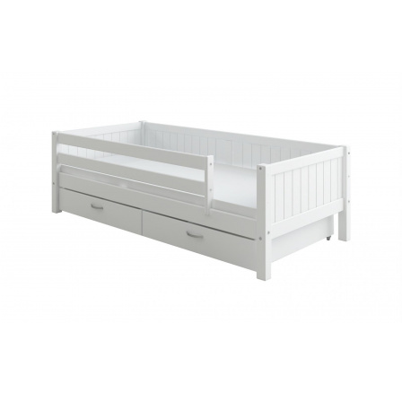 Postel se zábranou a úl. prostorem Romantic 444 bílá