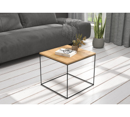 ELENA dohányzóasztal 50x50 Fekete+Artisan