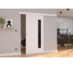 GELA 96 White+Black Lacobel falra szerelhető tolóajtó