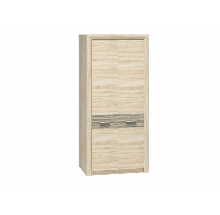 CASTEL 01 sonoma jasna/MDF sonoma trufel - szafa