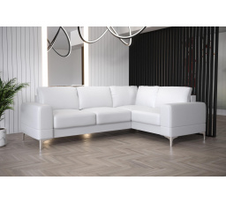 NAROŻNIK ARIA II 250x185 - prawa , Biała eko skóra