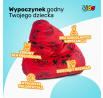 Pufa dziecięca Kido by Diablo, welur czerwona