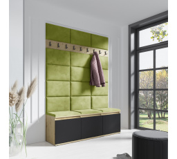 EMI 6 előszobafal, Trinity 12/Artisan + Fekete