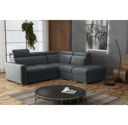 Sedací souprava Petrit IX pravá Paros tmavě šedá