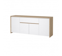 Komoda Nerea 316, jackson hickory/bílý lesk