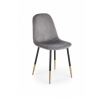 Étkezőszék K379, szürke bársony