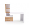 Íróasztal MISO, Fehér/Artisan Tölgy