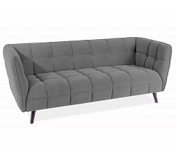 CASTELLO 3 Velvet kanapé, szürke Bluvel 14/wenge