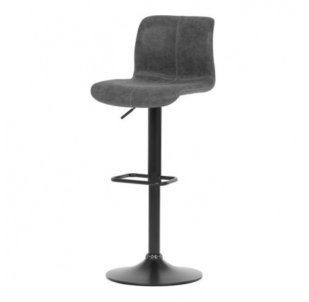 Barová židle, šedá, ekokůže,AUB-806 GREY3 Barová židle, šedá, ekokůže,AUB-806 GREY3