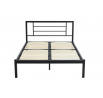 Fém ágy 120x200 fekete LM2-FXJG