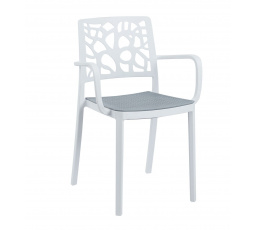 Fehér szék szürke ülőkével K33-FXJG