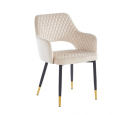 Bársonyszék bézs K3-FX