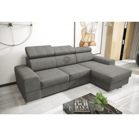 NAROŻNIK ROYAL MINI 260×160 - prawa , Odcienie szarości