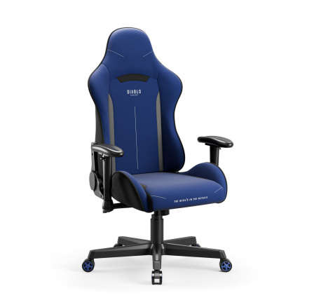 Sötétkék szövet gamer szék Starter