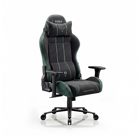 DIABLO CHAIRS X-ONE 2.0 >normál< szék FOREST GREEN| Játék szék | szövet játék szék