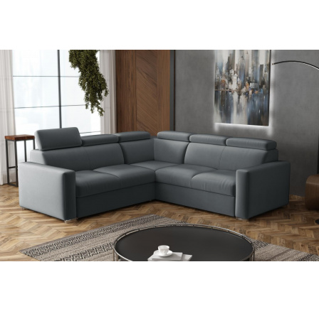 Sedací souprava Petrit IV UNI Paros tmavě šedá