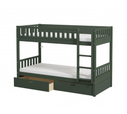 Patrová postel s úložným prostorem Viggo zelená