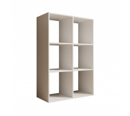 Lenti 2x3 Polc Fehér+Fehér