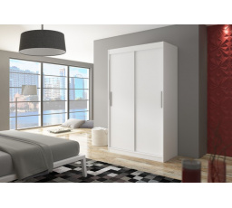 Tolóajtós szekrény COLLIN 120 Fehér+Fehér