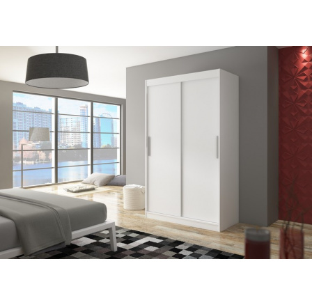 Tolóajtós szekrény COLLIN 120 Fehér+Fehér