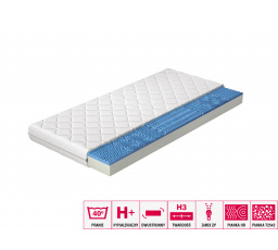 Materac Piankowy Lauren 90x200 Hipoalergiczny pokrowiec Microfibre