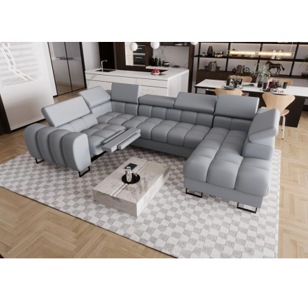 NAROŻNIK ASPEN MAX II RELAX 198x350x170 CM SKÓRA NATURALNA - lewa , Skóry naturalne - Wybierz swój kolor