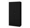 JAN irodai fém iratszekrény, 900 x 1850 x 400 mm, fekete