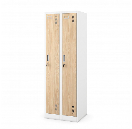 Kétkamrás fehér / sonoma tölgy munkásszekrény: Eco Design KACPER II, 600 x 1800 x 500 mm Kétkamrás fehér / sonoma tölgy munkásszekrény: Eco Design KACPER II, 600 x 1800 x 500 mm