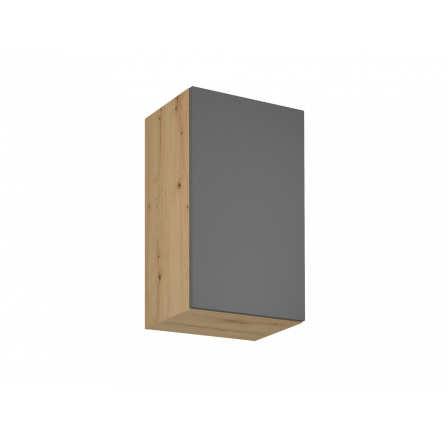 Konyhai felső szekrény Langen G45 P/L, szürke/tölgy artisan